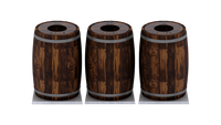 Barrel Trio Trash Bin