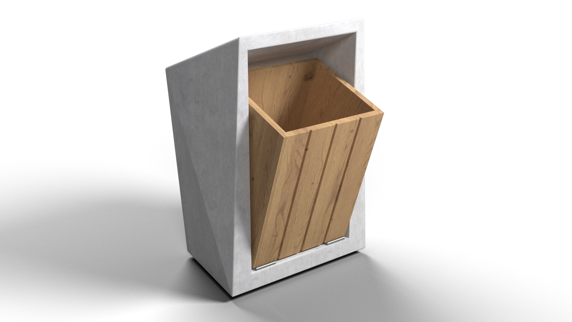 Lowpoly Trash Bin