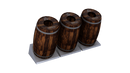 Barrel Trio Trash Bin