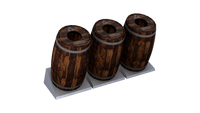 Barrel Trio Trash Bin